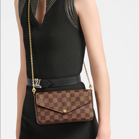 SOLD!!!!! Louis Vuitton Felicie Ebene pochette bag - Picture 14 of 15